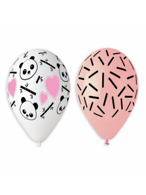 BALÃO LATEX ROSA PANDA 13"